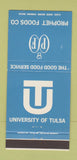 Matchbook Cover - Prophet Foods University of Tulsa OK 30 Strike