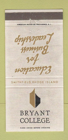 Matchbook Cover - Bryant College Smithfield RI WEAR 30 Strike