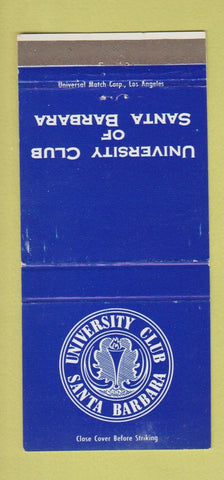 Matchbook Cover - University Club Santa Barbara CA 30 Strike