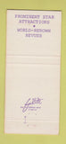 Matchbook Cover - Empire Room Cambridge MA 30 Strike