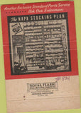 Matchbook Cover - Standard Auto Parts NAPA Memphis TN 40 Strike