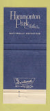 Matchbook Cover - Hammonton Park Clothes New York City WEAR 30 Strike