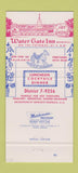 Matchbook Cover - Water Gate Inn Washington DC 30 Strike