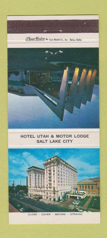 Matchbook Cover - Hotel Utah Motor Lodge Salt Lake City UT 30 Strike