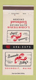Matchbook Cover - Barnacle Billy's Ogunquit ME WEAR 30 Strike