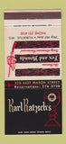 Matchbook Cover - Karl Katzsch's Hubertus WI restaurant 30 Strike