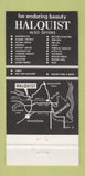 Matchbook Cover - Halquist Building Stone Sussex WI 30 Strike