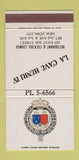 Matchbook Cover - La Cave Henry IV Restaurant New York City 30 Strike