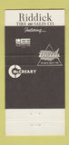 Matchbook Cover - Riddick Tire Sales Atlanta GA 30 Strike