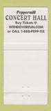 Matchbook Cover - Peppermill Concert Hall Resorts Wendover NV 30 Strike
