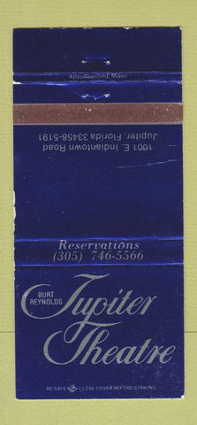 Matchbook Cover - Burt Reynolds Jupiter Theatre FL WEAR 30 Strike