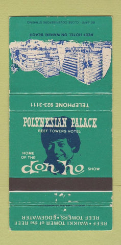 Matchbook Cover - Don Ho Show Waikiki Hawaii WEAR 30 Strike
