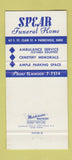 Matchbook Cover - Spear Funeral Home Painesville OH 30 Strike