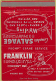 Matchbook Cover - Franklin Iron Metal Co Battle Creek MI 40 Strike