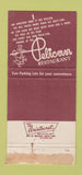 Matchbook Cover - Pelican Restaurant Clearwater Beach FL 30 Strike