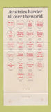 Matchbook Cover - Avis Car Rentals Albany GA WEAR 30 Strike