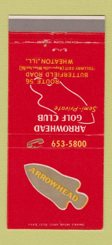 Matchbook Cover - Arrowhead Golf Club Wheaton IL 30 Strike