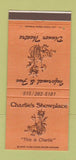 Matchbook Cover - Charlie's Showplace Dinner Theatre 30 Strike