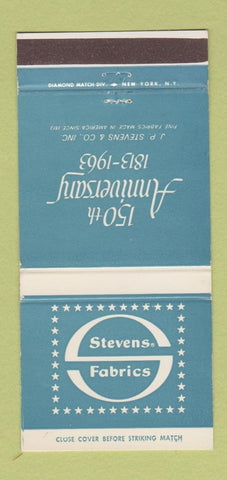 Matchbook Cover - Stevens Fabrics 1963 30 Strike