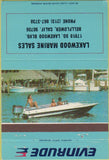 Matchbook Cover - Evinrude Boat Motors Bellflower CA 40 Strike
