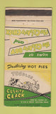 Matchbook Cover - Toodles Clickity Clack Dayton OH WEAR 30 Strike