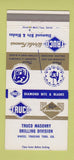Matchbook Cover - Truco Diamond Bits Blades Detroit MI 30 Strike