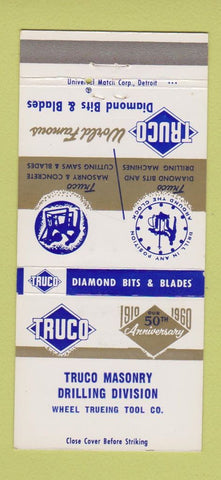 Matchbook Cover - Truco Diamond Bits Blades Detroit MI 30 Strike