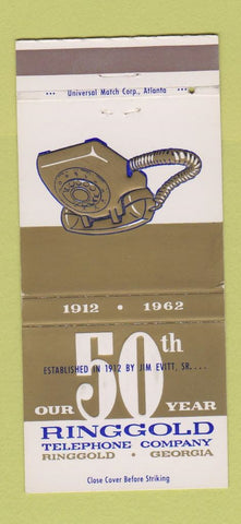 Matchbook Cover - Ringgold Telephone GA 1962  30 Strike