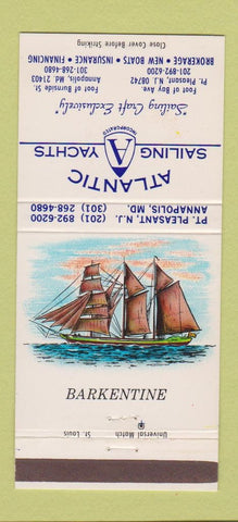 Matchbook Cover - Atlantic Sailing Yachts Annapolis MD Barkentine 30 Strike