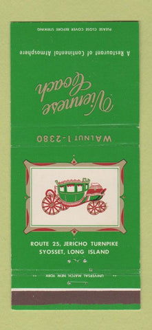 Matchbook Cover - Viennese Coach Restaurant Syosset LI NY 30 Strike