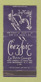 Matchbook Cover - Chez Joie St Louis MO Kansas City 30 Strike