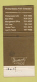 Matchbook Cover - Philharmonic Cafe Lincoln Center Philadelphia PA 30 Strike