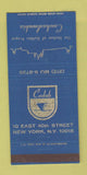 Matchbook Cover - Cedok New York City 30 Strike
