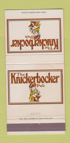 Matchbook Cover - Knickerbocker Pub New York City 30 Strike