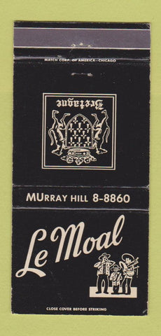 Matchbook Cover - Le Moal Bretagne New York City French 30 Strike