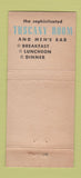Matchbook Cover - The Tuscany Room New York City WORN 30 Stick