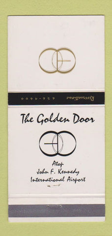 Matchbook Cover - The Golden Door JFK Airport New York City 30 Strike