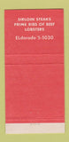 Matchbook Cover - Manny Wolf's Chop House New York City 30 Strike