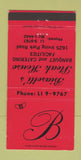 Matchbook Cover - Biasetti's Steak House Chicago IL RED 30 Strike