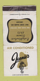 Matchbook Cover - Jennie's Restaurant Chicago IL WORN 30 Strike