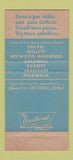 Matchbook Cover - Stone's Funeral Home Chesterhill OH WEAR 30 Strike