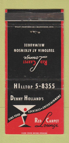 Matchbook Cover - Denny Holland's Restaurant Milwaukee WI WEAR 30 Strike