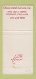 Matchbook Cover - Chase Metals Cleveland OH 30 Strike