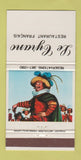 Matchbook Cover - Le Cyrano French Restaurant San Francisco CA 30 Strike