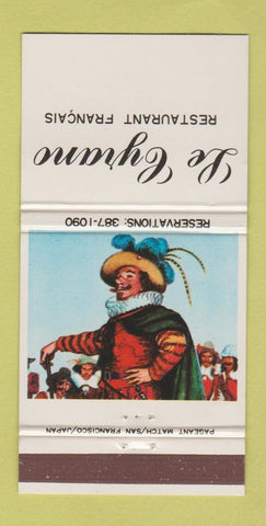 Matchbook Cover - Le Cyrano French Restaurant San Francisco CA 30 Strike