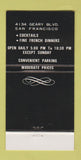 Matchbook Cover - Le Cyrano French Restaurant San Francisco CA 30 Strike