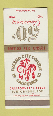 Matchbook Cover - Fresno City College CA 1960 30 Strike