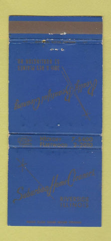 Matchbook Cover - Suburban Home Cleaners Riverside IL WEAR 30 Strike