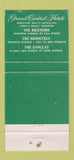 Matchbook Cover - The Biltmore Hotel New York City WEAR 30 Strike