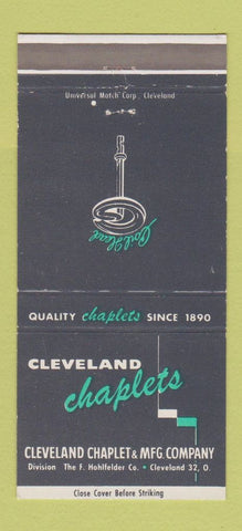Matchbook Cover - Cleveland Chaplets Cleveland OH 30 Strike